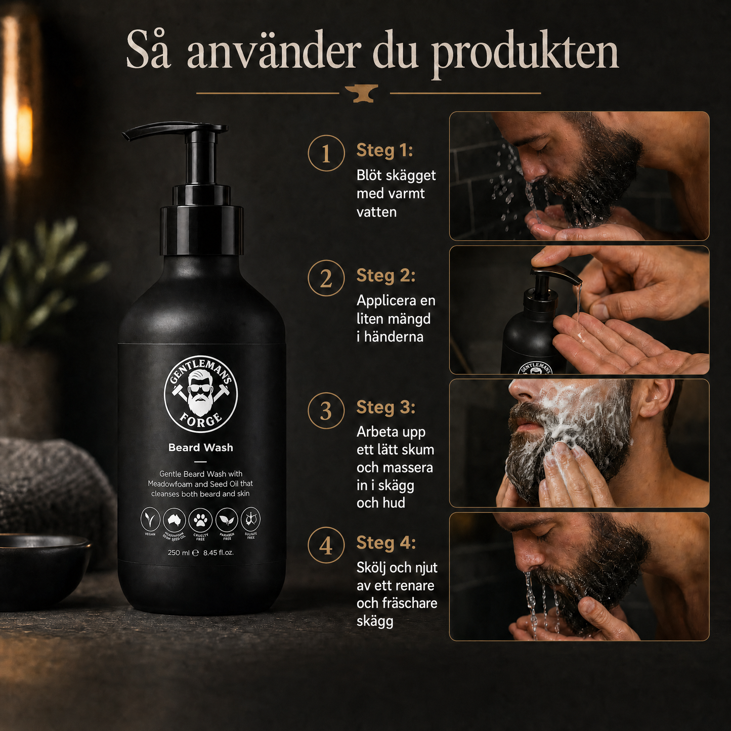 GF - Skägg tvätt